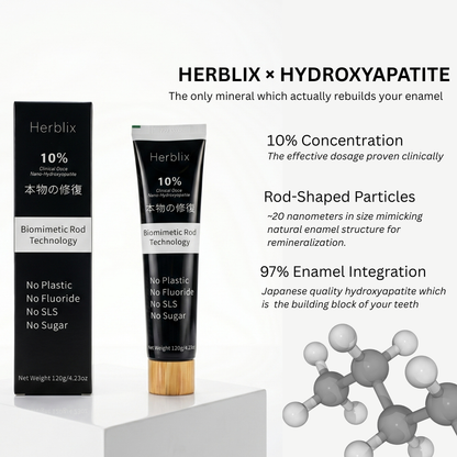Pasta dental con hidroxiapatita sin flúor Herblix™