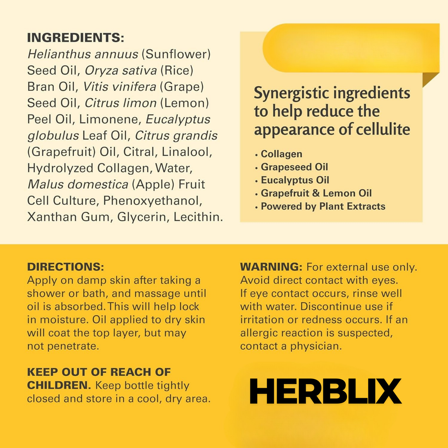 Herblix™ Anti-Cellulite Massage Oil