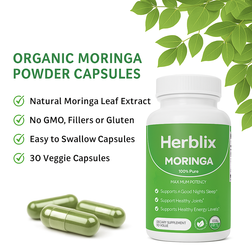 Cápsulas de moringa Herblix™