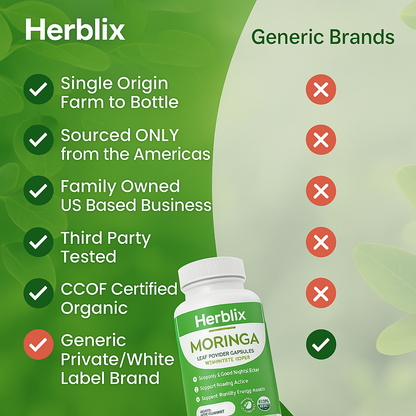 Cápsulas de moringa Herblix™