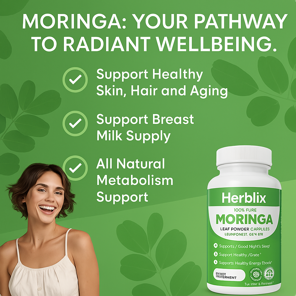 Cápsulas de moringa Herblix™