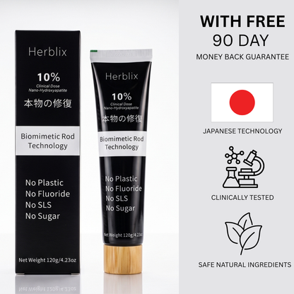Pasta dental con hidroxiapatita sin flúor Herblix™